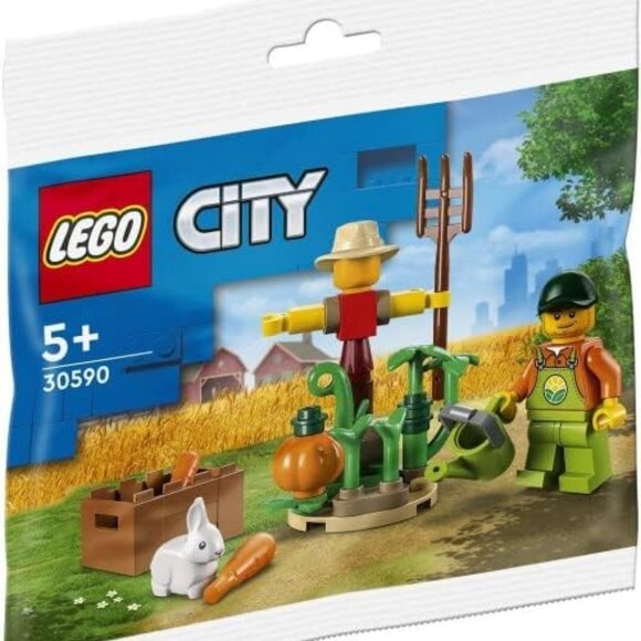 NEW Lego City Farm Garden Scarecrow Polybag Set 30590 Chicken Minifigures Brand - Picture 1 of 7